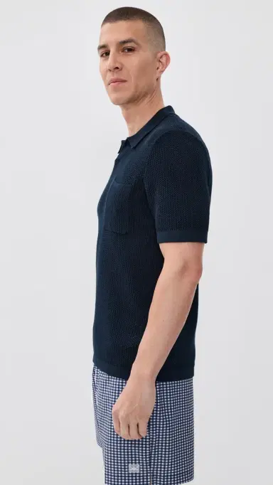 Rhone Coastal Johnny Collar Polo True Navy L | Thumbnail 4