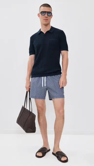 Rhone Coastal Johnny Collar Polo True Navy L | Thumbnail 5