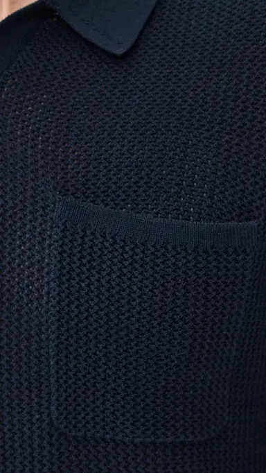 Rhone Coastal Johnny Collar Polo True Navy L | Thumbnail 6