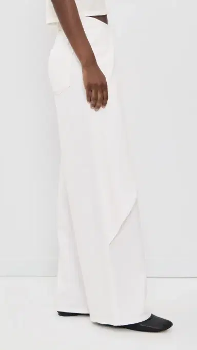 DL1961 Zoie Wrap Relaxed Pants White Aura (DL Aura) 30 | Thumbnail 4