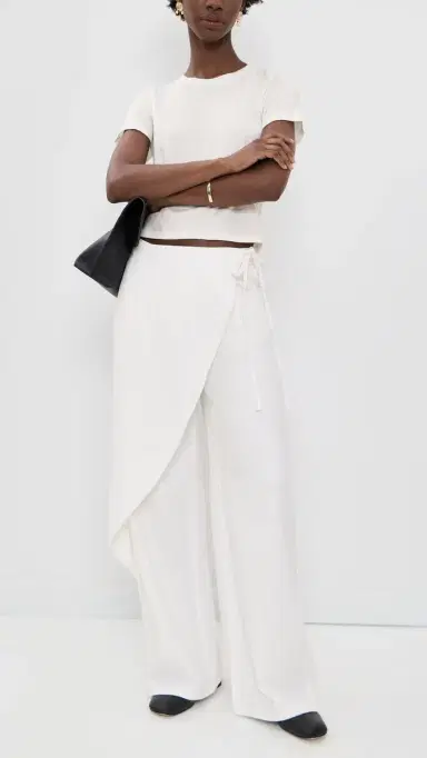 DL1961 Zoie Wrap Relaxed Pants White Aura (DL Aura) 30 | Thumbnail 5