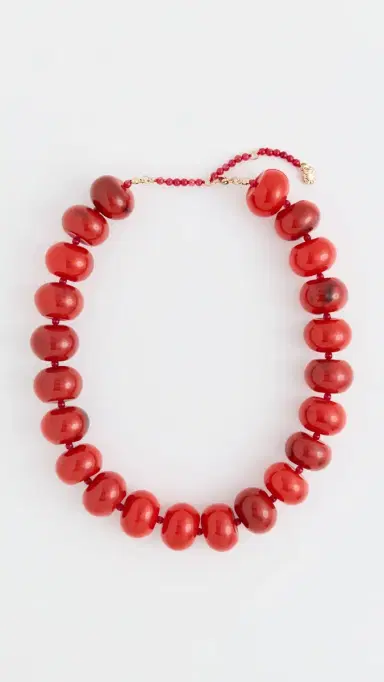 BaubleBar Joan Necklace Red One Size | Thumbnail 2