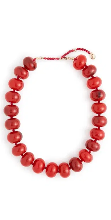 BaubleBar Joan Necklace Red One Size | Thumbnail 1