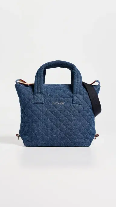 MZ Wallace Small Sutton Deluxe Tote True Blue Denim One Size | Thumbnail 2 MZ Wallace Small Sutton Deluxe Tote True Blue Denim One Size | Thumbnail 2