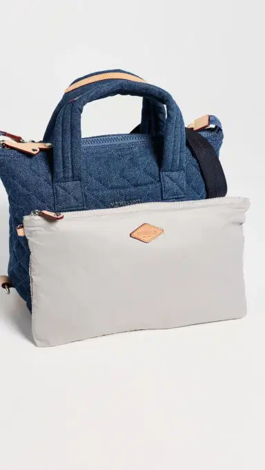 MZ Wallace Small Sutton Deluxe Tote True Blue Denim One Size | Thumbnail 5 MZ Wallace Small Sutton Deluxe Tote True Blue Denim One Size | Thumbnail 5