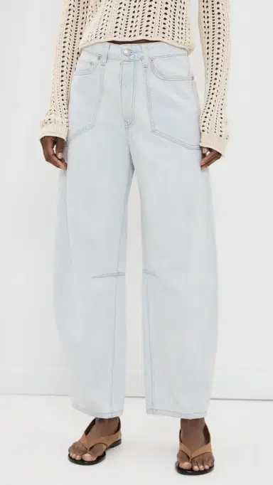 DL1961 Miro High Rise Barrel HIGHLUXE Jeans Saltstone (Highluxe) 27 | Thumbnail 2