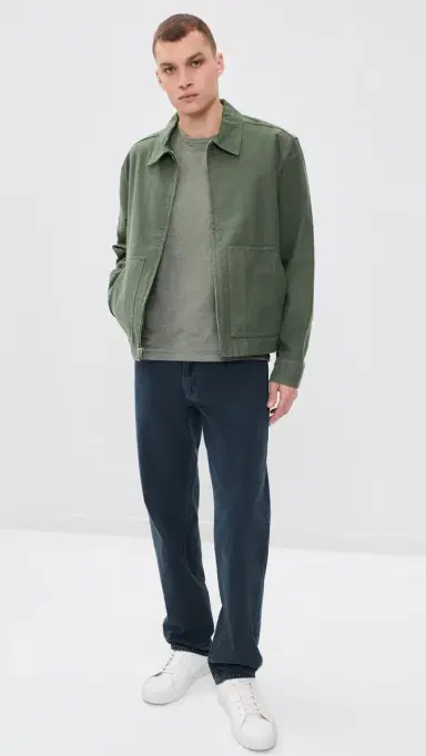 Onia Stretch Linen Crew Neck Tee Agave | Thumbnail 5