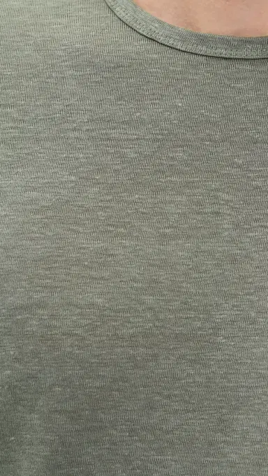 Onia Stretch Linen Crew Neck Tee Agave | Thumbnail 6
