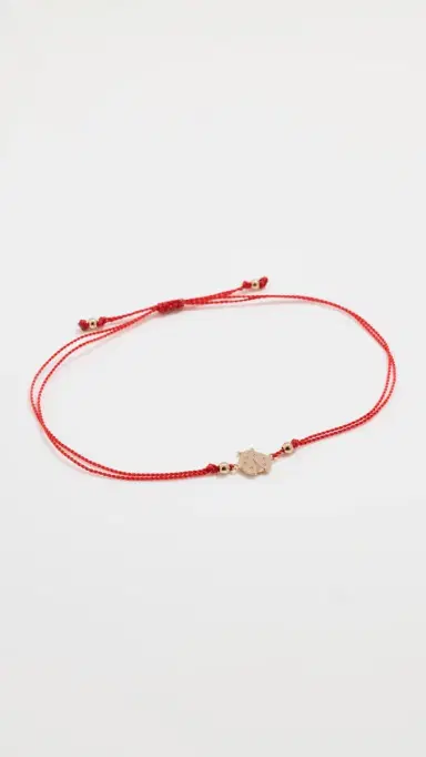 Zoë Chicco 14k Gold Ladybug Cord Bracelet 14k Yellow Gold One Size | Thumbnail 2