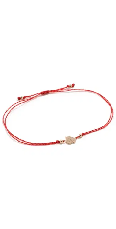 Zoë Chicco 14k Gold Ladybug Cord Bracelet 14k Yellow Gold One Size | Thumbnail 1