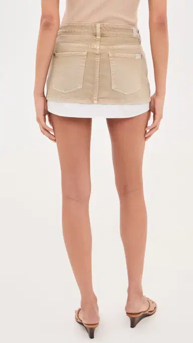 7 For All Mankind Double Layer Cherry Skirt Colored Mankind | Thumbnail 3