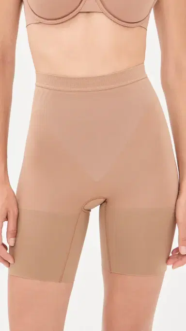 SPANX sculpt GoFigure Mid Thigh Shorts Cinnamon | Thumbnail 2