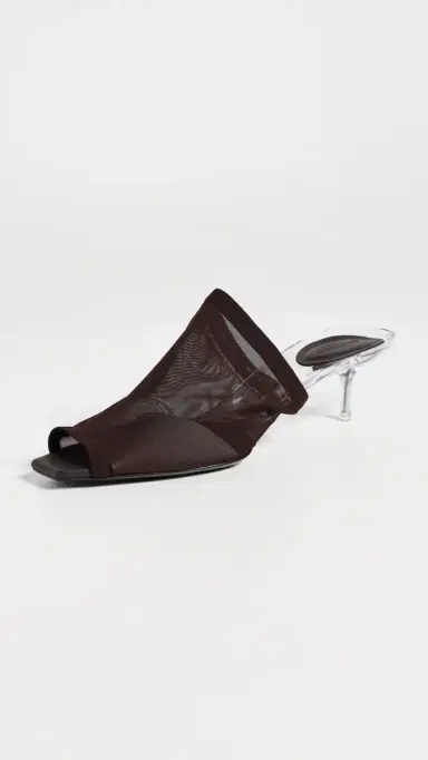 Courrèges Mesh Mules Chocolate | Thumbnail 2 Courrèges Mesh Mules Chocolate | Thumbnail 2
