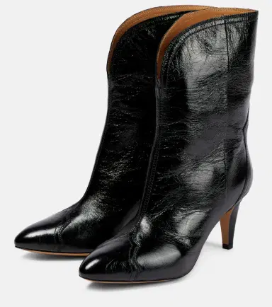 Isabel Marant Dytho crinkled leather ankle boots | Thumbnail 4