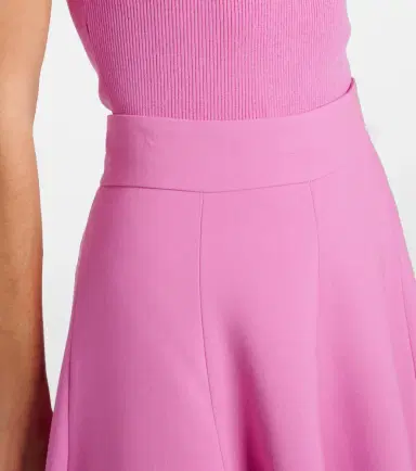 Oscar de la Renta High-rise wool-blend midi skirt | Thumbnail 3