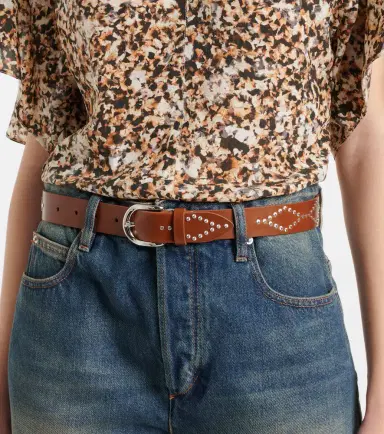 Isabel Marant Liliana studded leather belt | Thumbnail 3