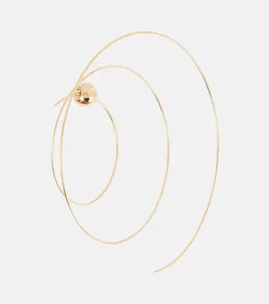 Alaïa Alaïa Thin Spiral S gold-plated stainless steel earrings | Thumbnail 4
