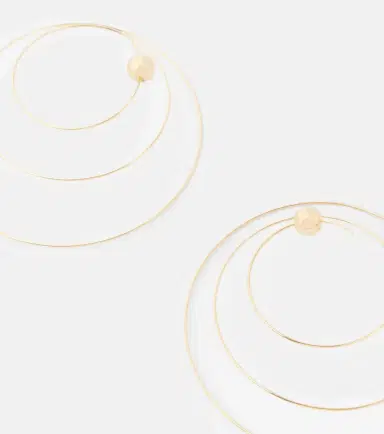 Alaïa Alaïa Thin Spiral S gold-plated stainless steel earrings | Thumbnail 6