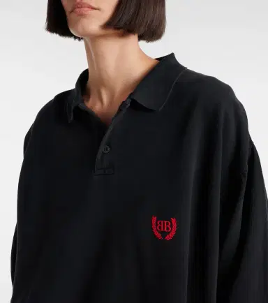 Balenciaga Laurel Classic cotton piqué polo shirt | Thumbnail 4