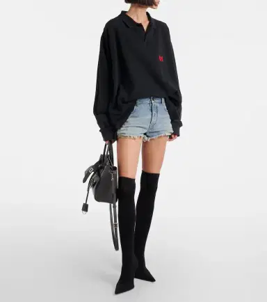 Balenciaga Laurel Classic cotton piqué polo shirt | Thumbnail 5