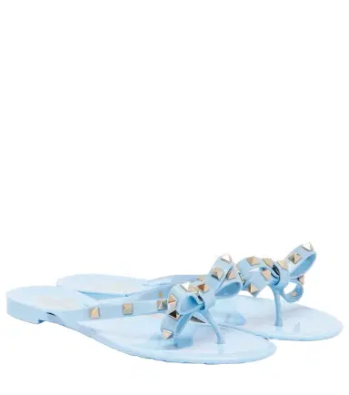 Valentino Garavani Rockstud PVC thong sandals | Thumbnail 1