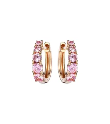 Anita Ko 18kt rose gold huggie earrings with sapphires | Thumbnail 1