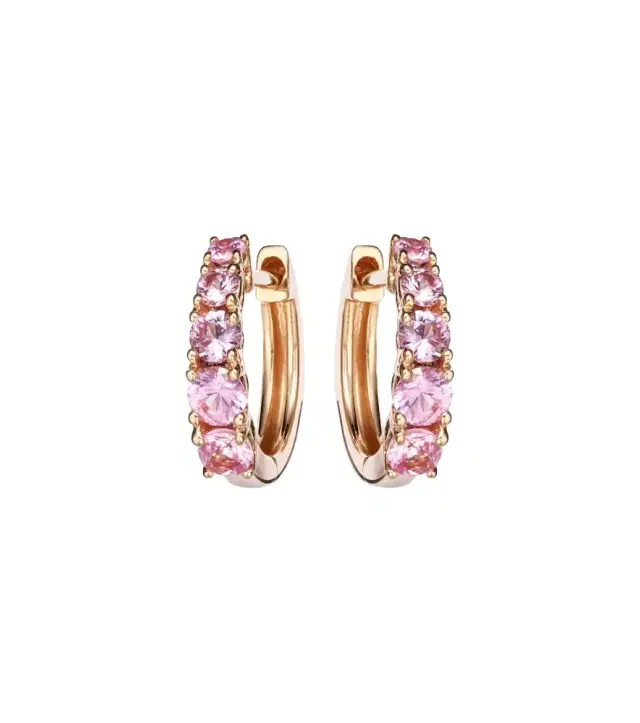Anita Ko 18kt rose gold huggie earrings with sapphires