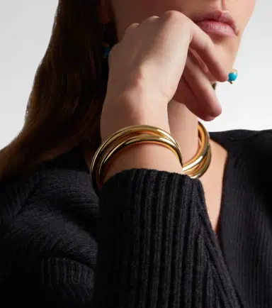 Engelbert Infinity Loop Medium 18kt gold cuff bracelet | Thumbnail 5