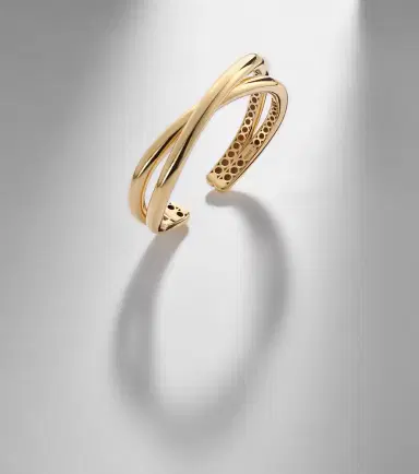 Engelbert Infinity Loop Medium 18kt gold cuff bracelet | Thumbnail 6