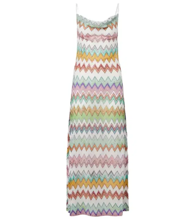 Missoni Zigzag lamé maxi dress