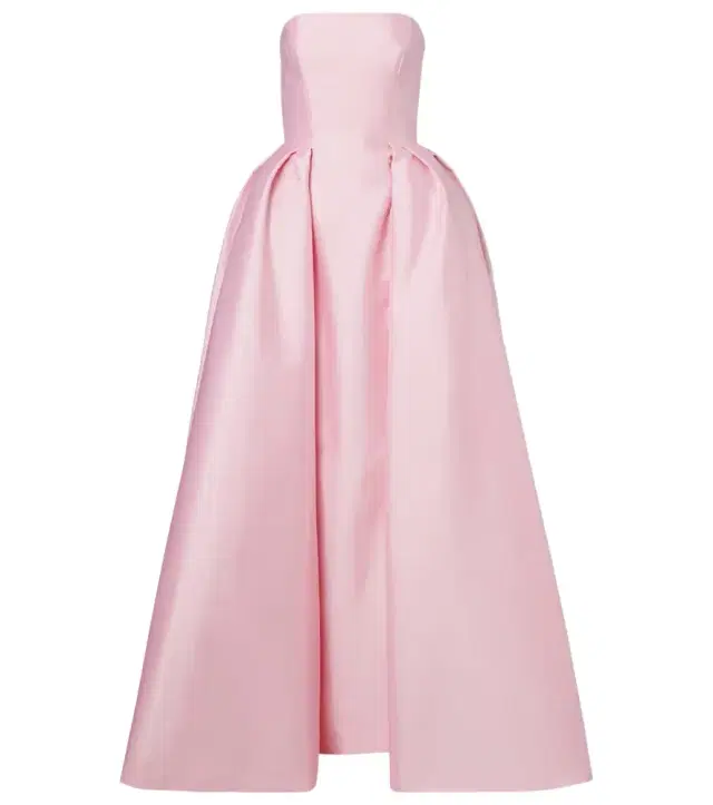 Strapless bustier gown