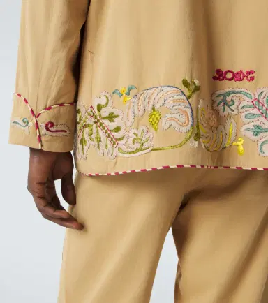 Bode Feather Runner embroidered cotton jacket | Thumbnail 4