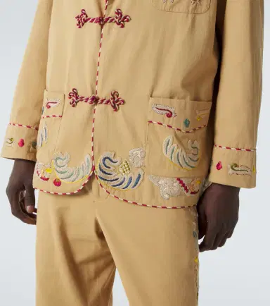 Bode Feather Runner embroidered cotton jacket | Thumbnail 5