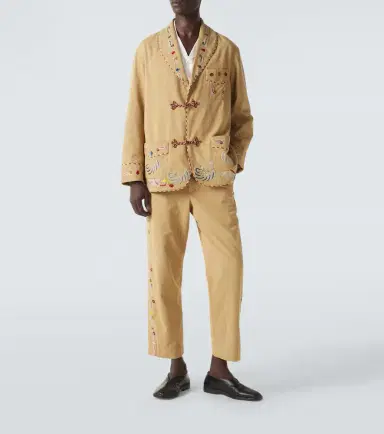 Bode Feather Runner embroidered cotton jacket | Thumbnail 6