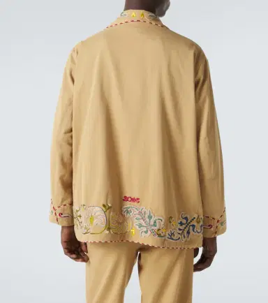 Bode Feather Runner embroidered cotton jacket | Thumbnail 7