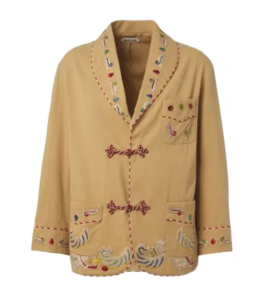 Bode Feather Runner embroidered cotton jacket | Thumbnail 1