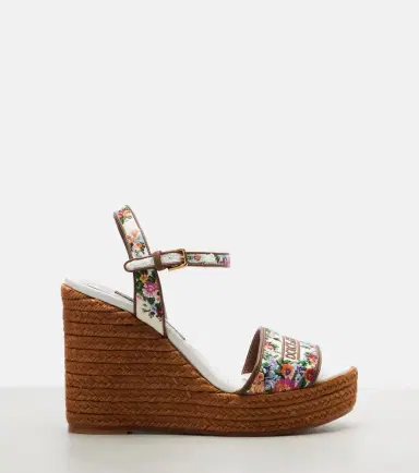 Dolce & Gabbana Floral embroidered espadrille wedges | Thumbnail 2
