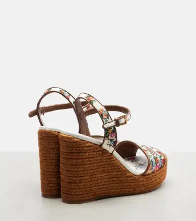 Dolce & Gabbana Floral embroidered espadrille wedges | Thumbnail 4