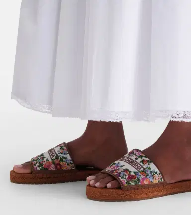 Dolce & Gabbana Floral espadrille slides | Thumbnail 5