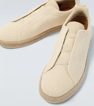 Zegna Triple Stitch canvas slip-on sneakers | Thumbnail 2 Zegna Triple Stitch canvas slip-on sneakers | Thumbnail 2