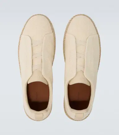 Zegna Triple Stitch canvas slip-on sneakers | Thumbnail 3 Zegna Triple Stitch canvas slip-on sneakers | Thumbnail 3