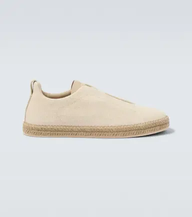 Zegna Triple Stitch canvas slip-on sneakers | Thumbnail 5 Zegna Triple Stitch canvas slip-on sneakers | Thumbnail 5