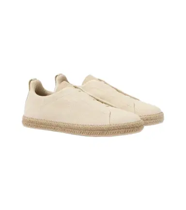 Zegna Triple Stitch canvas slip-on sneakers | Thumbnail 1 Zegna Triple Stitch canvas slip-on sneakers | Thumbnail 1