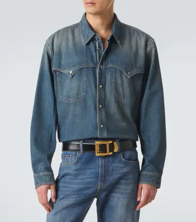Versace Medusa denim overshirt | Thumbnail 2 Versace Medusa denim overshirt | Thumbnail 2