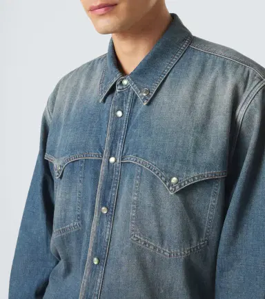 Versace Medusa denim overshirt | Thumbnail 3 Versace Medusa denim overshirt | Thumbnail 3