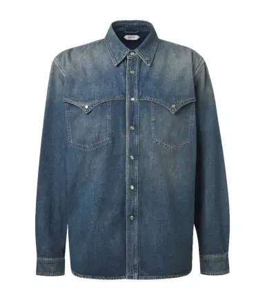Versace Medusa denim overshirt | Thumbnail 1 Versace Medusa denim overshirt | Thumbnail 1