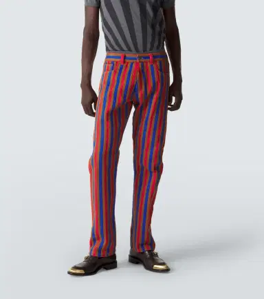 Versace Striped straight jeans | Thumbnail 3