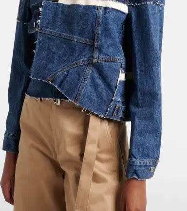Sacai Patchwork denim jacket | Thumbnail 2 Sacai Patchwork denim jacket | Thumbnail 2