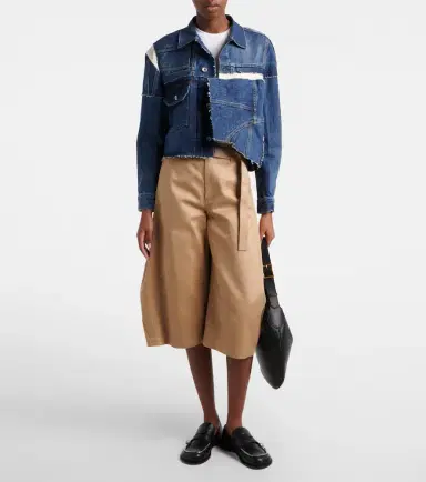 Sacai Patchwork denim jacket | Thumbnail 4 Sacai Patchwork denim jacket | Thumbnail 4