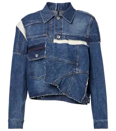 Sacai Patchwork denim jacket | Thumbnail 1 Sacai Patchwork denim jacket | Thumbnail 1